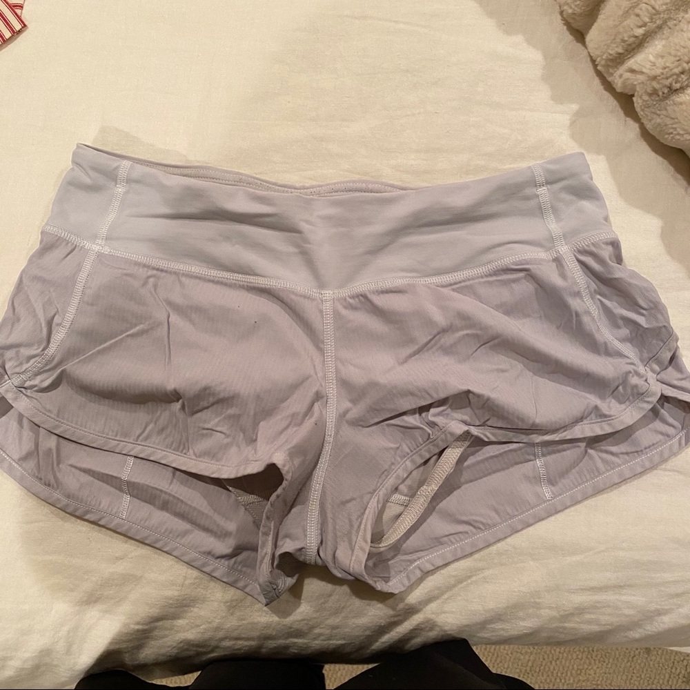 Lulu Run Times white shorts size 6